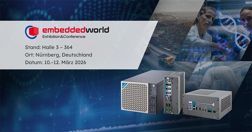 ARBOR Technology präsentiert COM-HPC- und Edge-AI-Computer auf der Embedded World 2026 und entfesselt die Kraft der Edge Intelligence