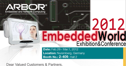 Invitation - Embedded World 2012, 2-409, Hall2, Nuremberg, Germany
