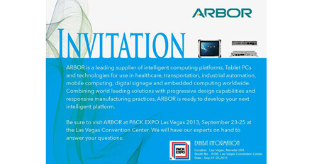 Meet ARBOR at PACK EXPO 2013 - 8186, Las Vegas Convention Center
