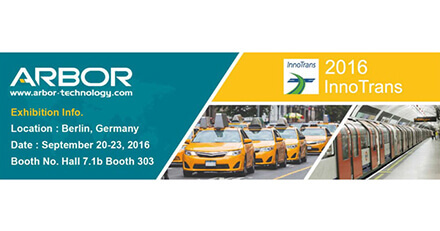 ARBOR to Exhibit at InnoTrans 2016 in Berlin Germany