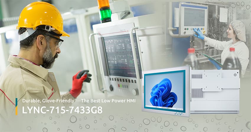 ARBOR Technology Unveils A New Era of Industrial Panel PCs with Intel® Atom™ Amston Lake - LYNC-715-7433G8