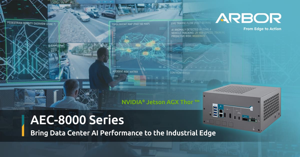 AEC‑8000 シリーズ｜Jetson Thor T5000 搭載エッジ AI システム｜ARBOR