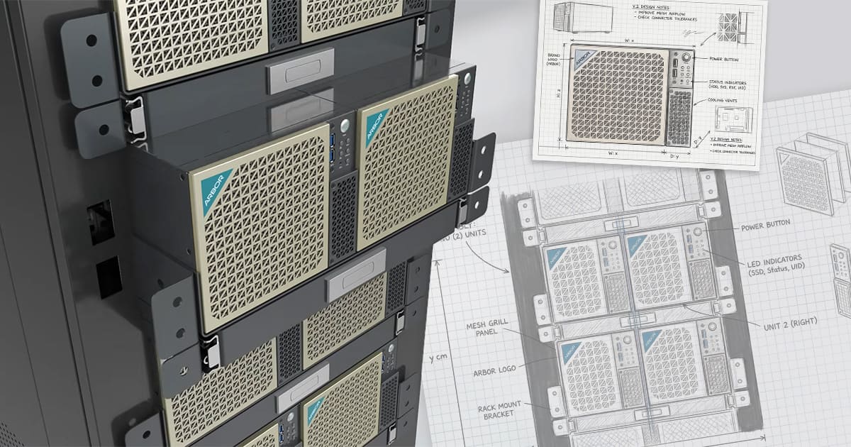 ARBOR EdgeX-6000 Computer Edge AI Rack-Mount Compatto